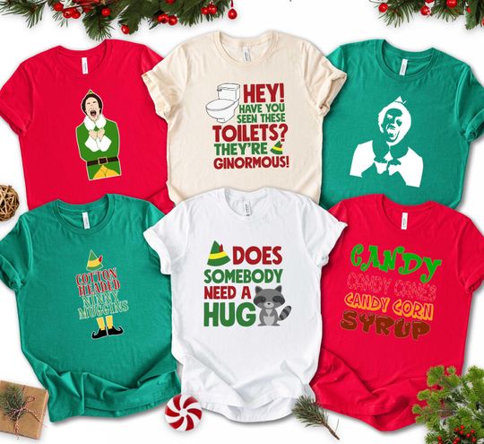Discover Custom Elf Family Matching Christmas Shirt