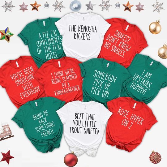 Discover Home Alone Christmas Movie Quote Shirts: Family Matching Tees