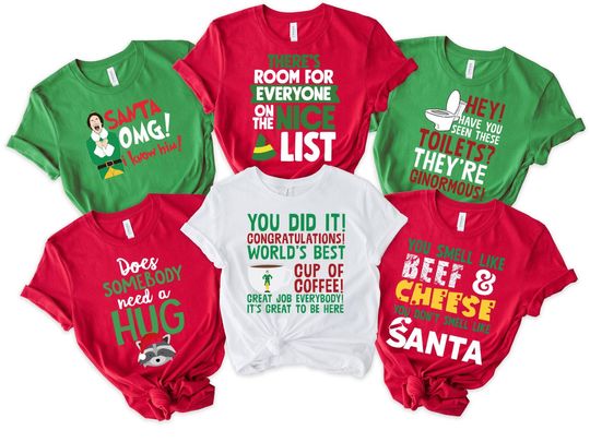 Discover Elf Movie Quote Shirt, Buddy the Elf Shirts,Cotton Headed, Christmas Shirts, Couples Christmas, Family Christmas, Elf Shirts, Christmas Tees