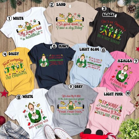 Discover Buddy The Elf Christmas Shirts, Elf Movie Quote Shirts, Buddy Christmas Quotes Shirts, Christmas Elf Movie Shirt, Christmas Movie Sweatshirt