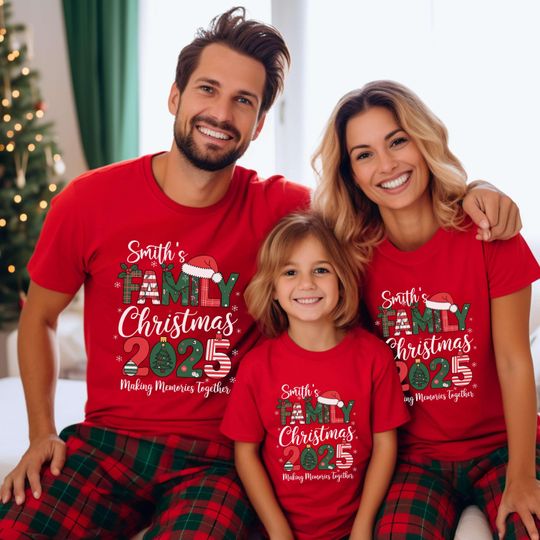 Discover Family Christmas 2025 Shirt: Christmas Matching T-Shirt