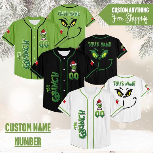 Discover Personalized The funny character Christmas Baseball Jersey, Custom Birthday funny character Shirt, Holiday Team Outfit, Xmas Gift Christmas funny character Family 2025