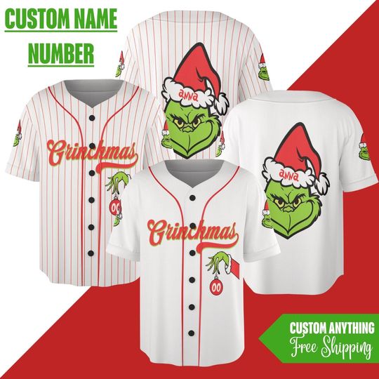 Discover Personalized The funny character Christmas Baseball Jersey, Custom Birthday funny character Shirt, Holiday Team Outfit, Xmas Gift Christmas funny character Family 2025
