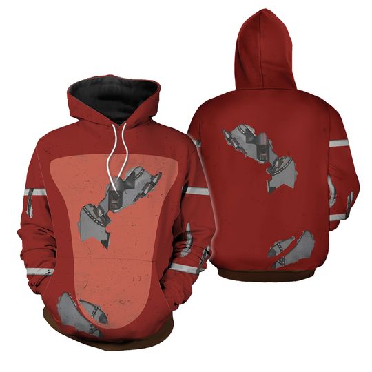 Fnaf Foxy 3D Full Over Print Hoodie | Five Nights at Freddy Shirt | Fnaf Video Game | Freddy Fazbear Bonnie Chica Foxy Hoodie