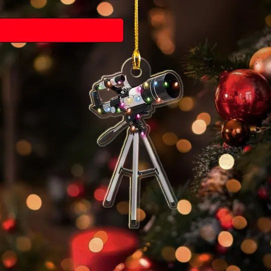 Telescope Christmas Ornament Telescope Keepsake