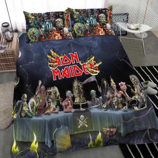 /Iron Maiden-Bedding Set, Gift For Fan
