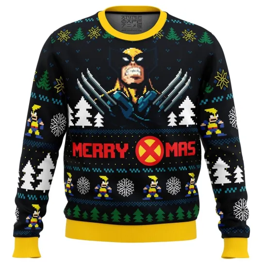 Discover Santa Claws Wolverine Marvel Ugly Christmas Sweater