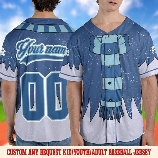 Discover Heat Miser and Snow Miser Costume Christmas Baseball Jersey, Santa Custom Name Holiday Team, Xmas Party Uniform, Baseball Matching SL2209