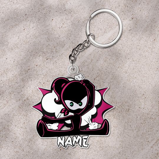 Custom Ninja Kidz keychain, Ninja Kidz Warrior keychain, Ninja Warrior