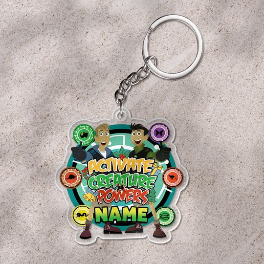 Wild Kratts Christmas Keychain, Wild Kratts 2025 Keychain, Custom Keychain