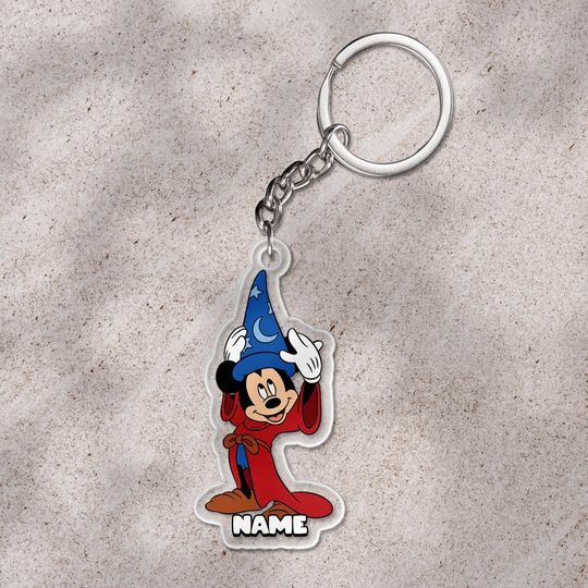 Disney Fantasia Sorcerer Mickey Mouse Fantasia keychain WDW Magic Kingdom keychain