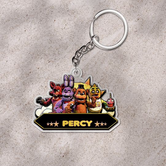 Discover Personalized Five Nights at Freddys Keychain, Fnafs Christmas Keychain, Freddy Gift, Kids Keychain, Freddy Keychain SK4Q47