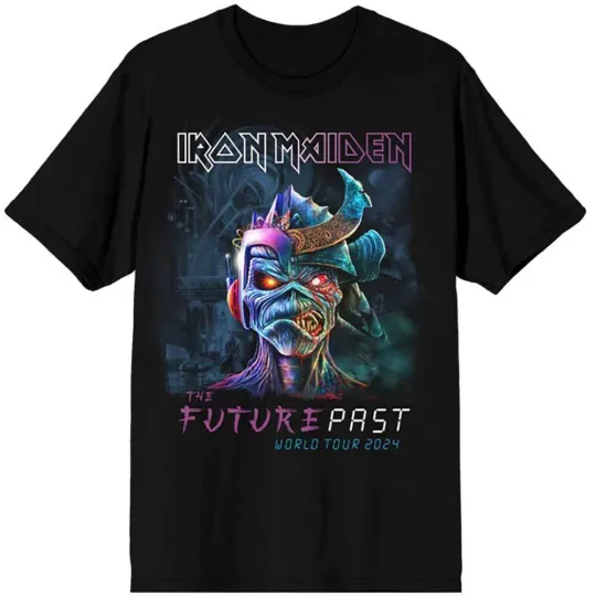 Discover Iron Maiden Unisex T-Shirt: The Future Past World Tour '24 (Large)