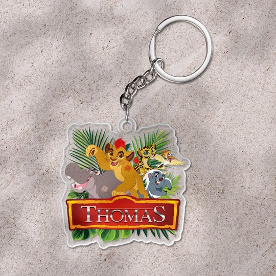 Discover Personalized The Lion Guard Keychain/The Lion Guard Christmas Keychain/The Lion King Keychain/Lion King Keychain/Lion Guard Keychain OGZG33