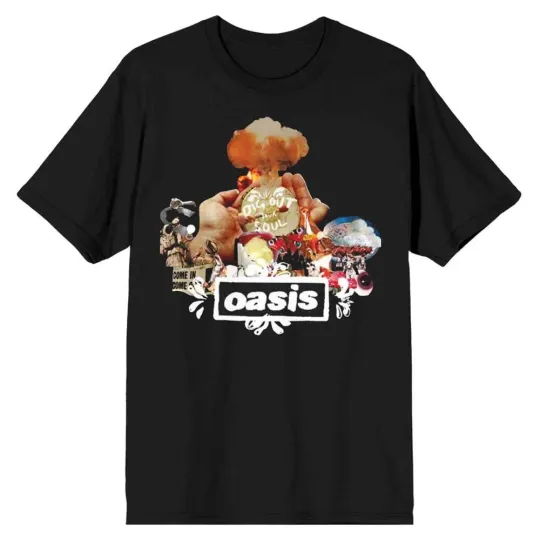 Discover Oasis Unisex T-Shirt Atomic Collage Medium