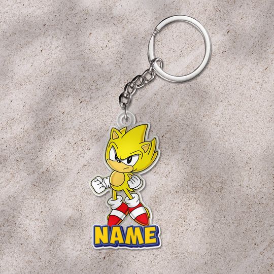 Custom Sonic keychain, Sonic The Hedgehog 2025, Sonic And Friends Christmas