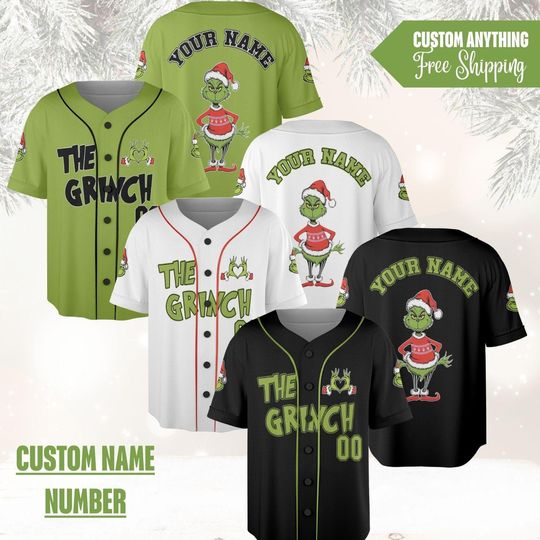 Discover Personalized The funny character Christmas Baseball Jersey, Custom Birthday funny character Shirt, Holiday Team Outfit, Xmas Gift Christmas funny character Family 2025