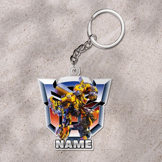 Discover Personalized Transformer Christmas keychains, Prime inspired keychain, Name keychain