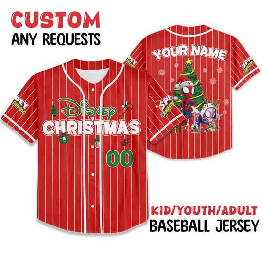 Spider Christmas Jersey, Kids Christmas Shirt, Christmas Party Spiderman Christmas Tee, Marvel Avengers Superhero Christmas Family Jersey