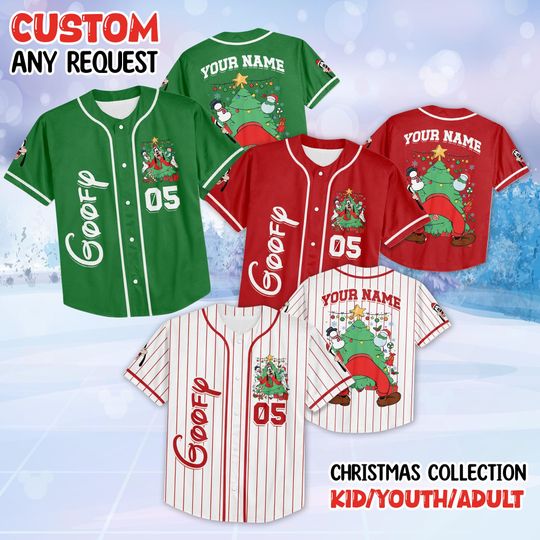 Discover Goofy Disney Mickey Mouse Christmas Tree Lights Jersey, Mickey and Friends, Mickey's Very Merry Christmas Party 2026,Christmas Matching Tee