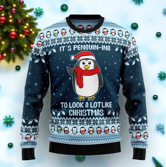 Discover Penguin Christmas ugly Christmas sweater, Christmas sweater for you and your loved ones