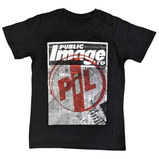 Discover PIL (Public Image Ltd) Unisex T-Shirt: Poster (X-Large)