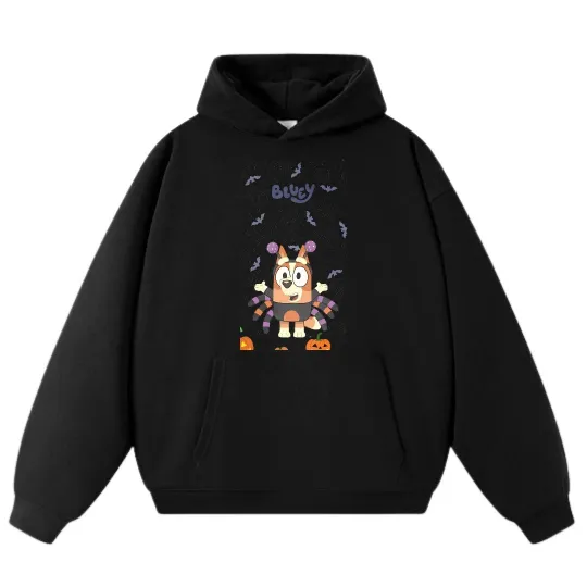 BlueyDad Bingo Halloween Cartoon Hoodie-Unisex Streetwear Sweatshirt