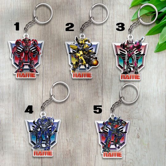 Discover Transformers Acrylic Keychain, Disney Cutout Keychain, Personalized Christmas Keychain, Disney Trans4mers Keychain Gift
