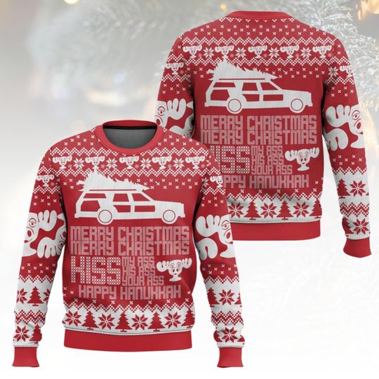 Discover National Lampoon Ugly Christmas Sweater, Griswold Car Sweater, Xmas Holiday Gift For Men Women, Movie Lover Ugly Xmas