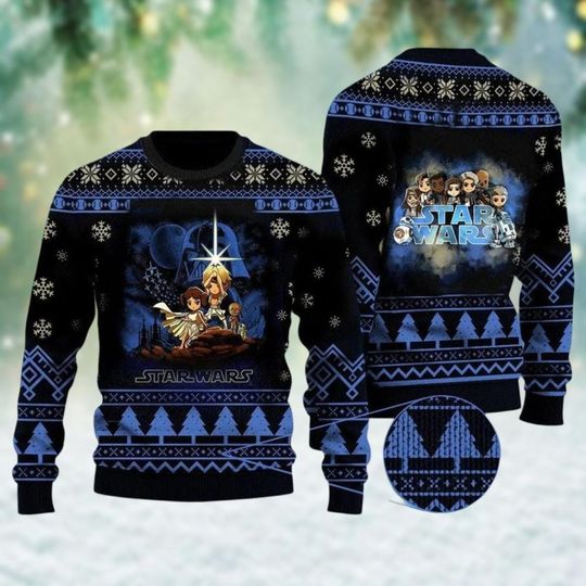 Discover Christmas Star Wars Ugly Sweaters, Darth Vader Xmas Sweater, Disney Movie Sweater Men, Christmas Sweatshirt, Xmas Party Gift
