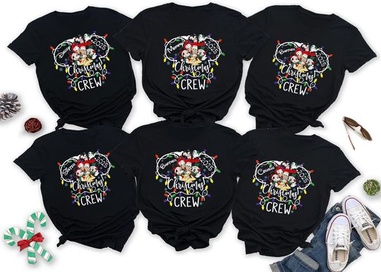 Discover Custom Disney Christmas Crew Shirts, Personalized 2025 Disney Christmas Shirt, Matching Family Disney Christmas Shirt, Disney Trip 2025