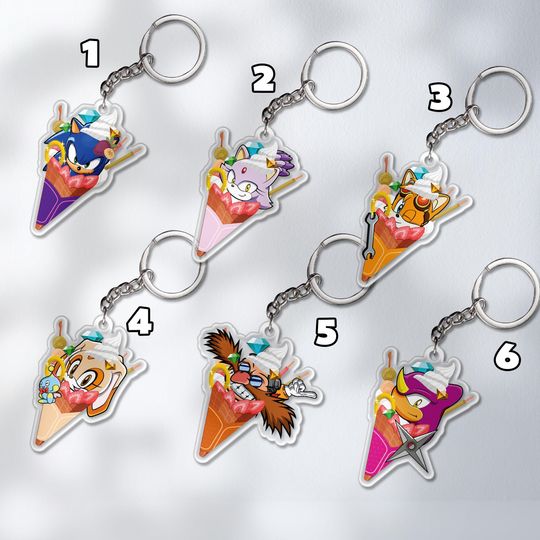 Discover Sonic Acrylic Keychain, Disney Cutout Keychain, Personalized Christmas Keychain, Disney Sonic Keychain Gift SK4K31