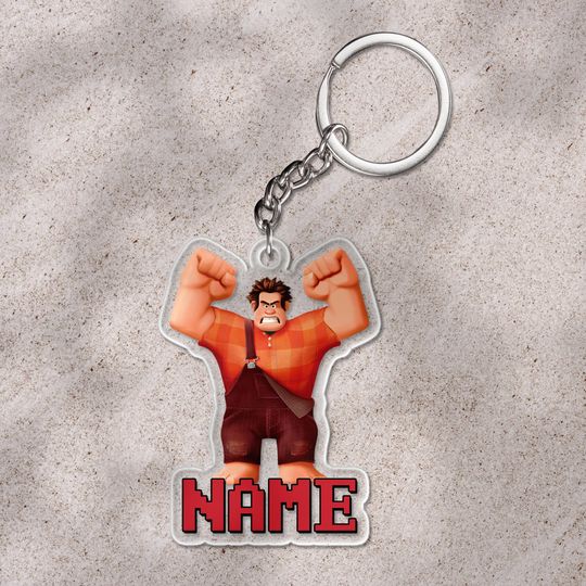 Personalized Wreck-It Ralph Keychain/Wreck-It Ralph Keychain