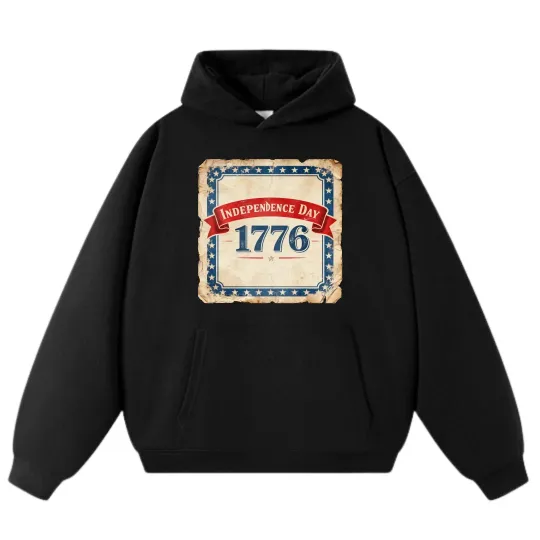 Discover Vintage Independence Day 1776 Hoodie