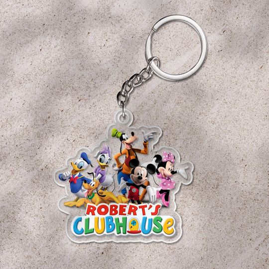 Discover Mouse Clubhouse Christmas Acrylic Keychain/Mouse Clubhouse 2025 Keychain