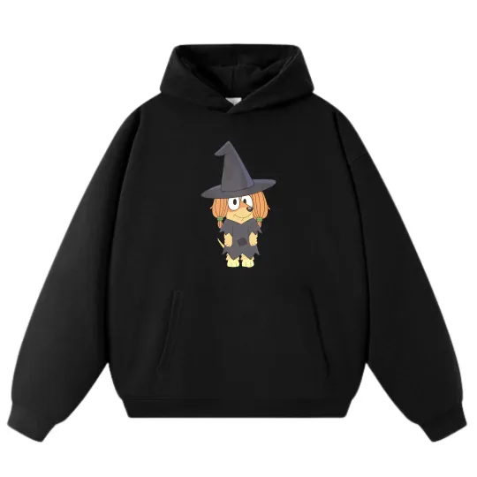 BlueyDad Witch Cartoon Hoodie - Unisex Streetwear Sweatshirt