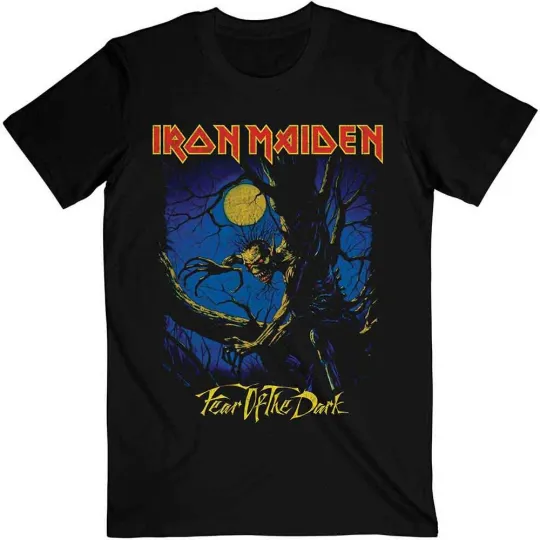 Iron Maiden Unisex T-Shirt Fear of the Dark Moonlight