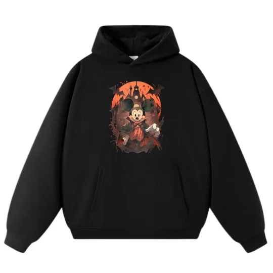 Discover Dark - Style Mickey Hoodie, Unisex Loose Street Sport Pullover