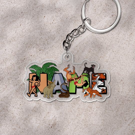 Discover Disney The Jungle Book keychain, Christmas Gift, Disney Characters keychain UMAS17