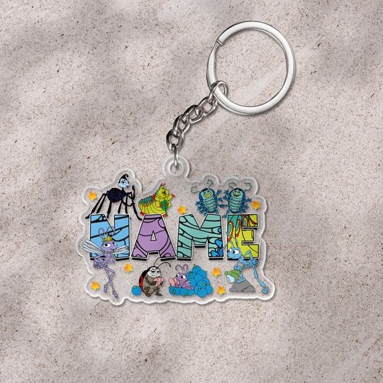 Discover Custom A Bug's Life Christmas keychain, Custom Insect Bug Animal Animated Theme Xmas Tree Decor, Magic Kingdom Keepsake Gift UMAS24
