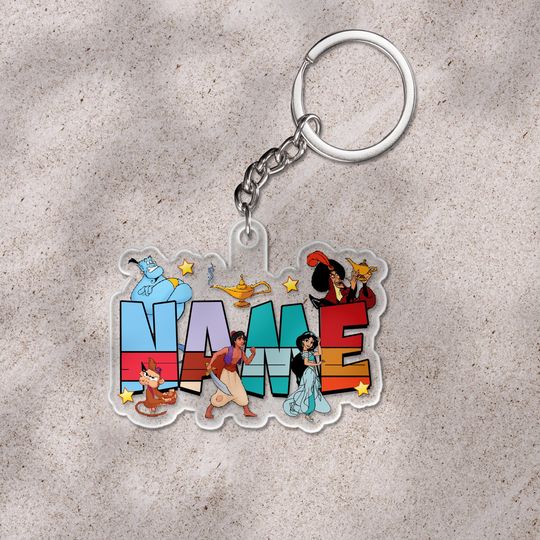 Aladdin keychain, Aladdin Christmas keychain, 2025 Christmas keychain