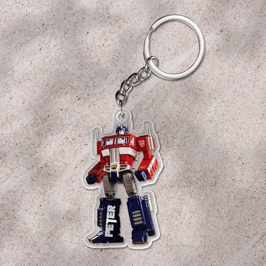 Custom Transformers Christmas Keychain/Optimus Prime Autobots Keychain