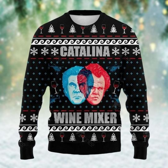 Step Brothers Ugly Christmas Sweater, Catalina Wine Mixer Sweater Men, Christmas Movie Holiday Sweater, Brennan And Dale Sweatshirt