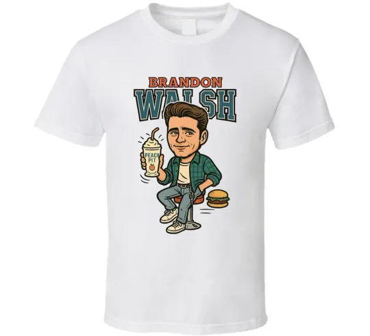 Discover Brandon Walsh Beverly Hills 90210 Caricature Retro T-Shirt