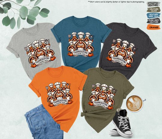 Discover Thanksgiving Cooking Crew Shirt, Cooking Crew Gift, Family Thanksgiving Gift, Turkey Dinner, Thanksgiving Party, Fall Season,Baking Crew Tee