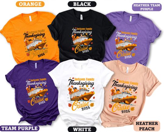 Discover Custom Thanksgiving Cruise 2025 Shirt: Matching Family Vacation Tee