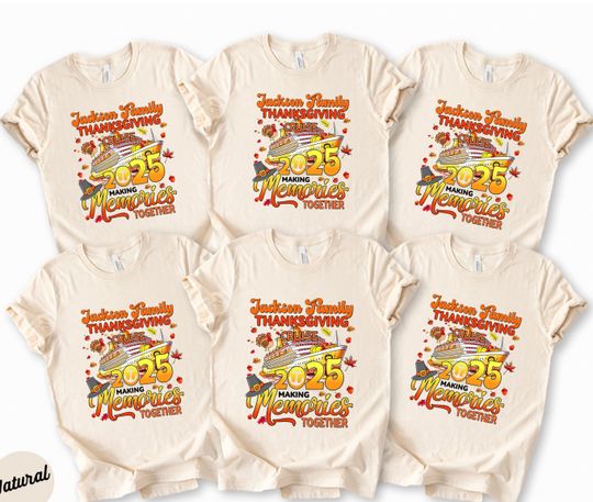 Thanksgiving Cruise Family Matching Shirts 2025: Autumn Vacation Tees