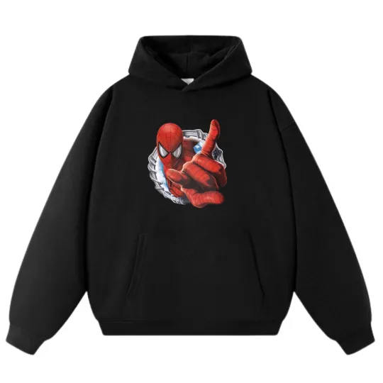Discover Spider Hero Graphic Hoodie Cool Comic Streetwear Sweatshirt Unisex Pullover