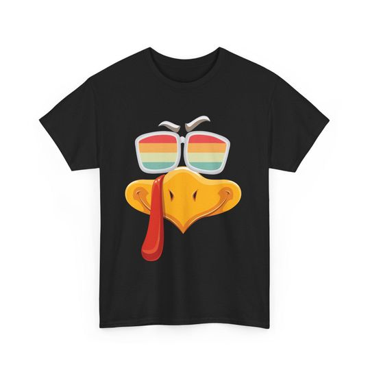 Discover Funny Turkey Sunglasses T-Shirt: Thanksgiving Graphic Tee