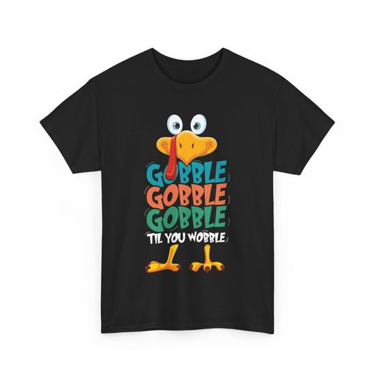 Discover Funny Turkey Thanksgiving Tee: Unisex Cotton Fall Shirt